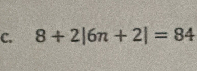 8+2|6n+2|=84