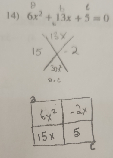 6x^2+13x+5=0