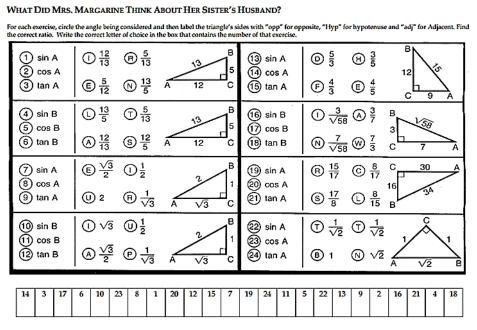 Solved: What Did Mrs. Margarine Think About Her Sister´s Husband? For ...