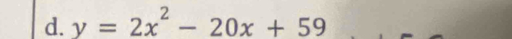 y=2x^2-20x+59