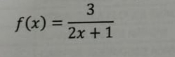 f(x)= 3/2x+1 