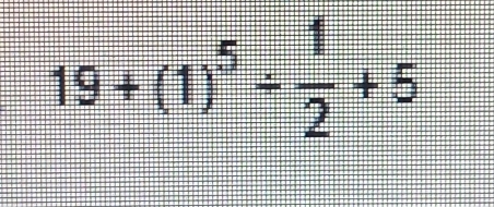 19+(1)^5/  1/2 +5