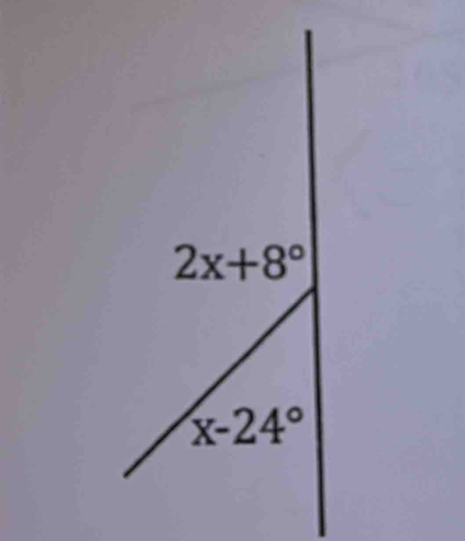 2x+8°
x-24°