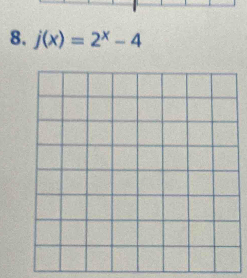 j(x)=2^x-4