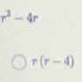 r^2-4r
r(r-4)