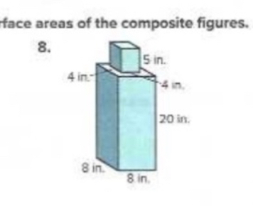 face areas of the composite figures. 
8.