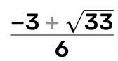  (-3+sqrt(33))/6 