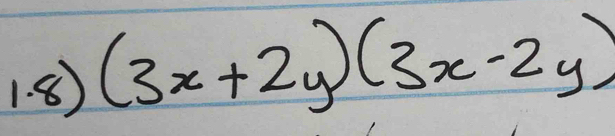 (3x+2y)(3x-2y)