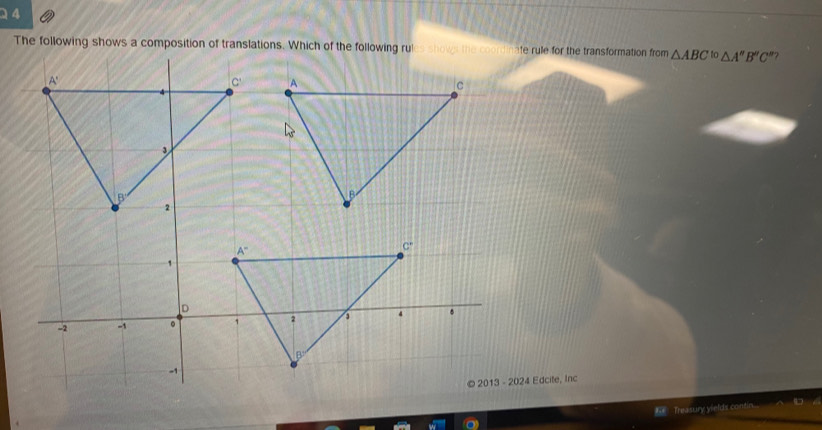 fe rule for the transformation from △ ABC^(to)△ A''B''C'' ?