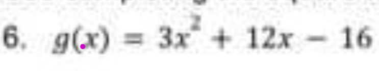 g(x)=3x^2+12x-16