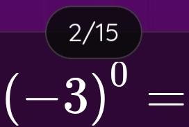 beginpmatrix 2/15 -3end(pmatrix)^0=