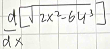  d/dx beginbmatrix x^2-64^(3^3)]