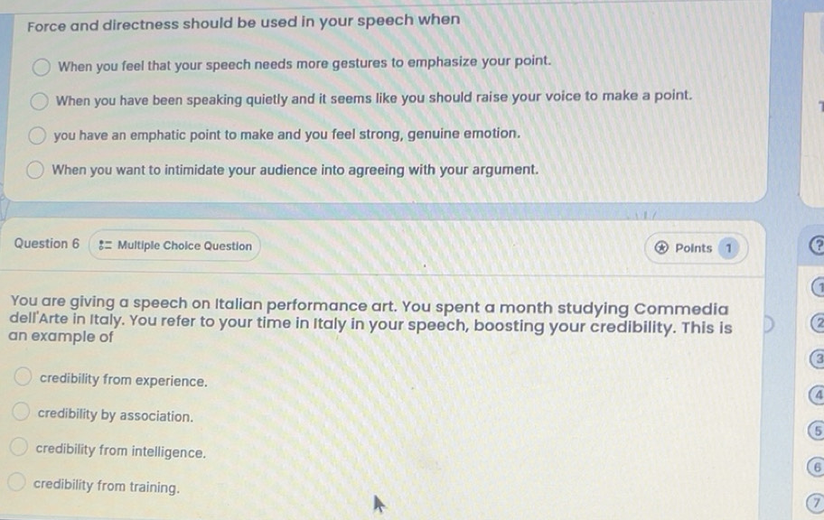 Solved: Force and directness should be used in your speech when When ...