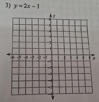 y=2x-1