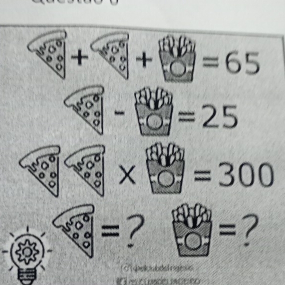 + + =65
=25
× =300
=? 
=?