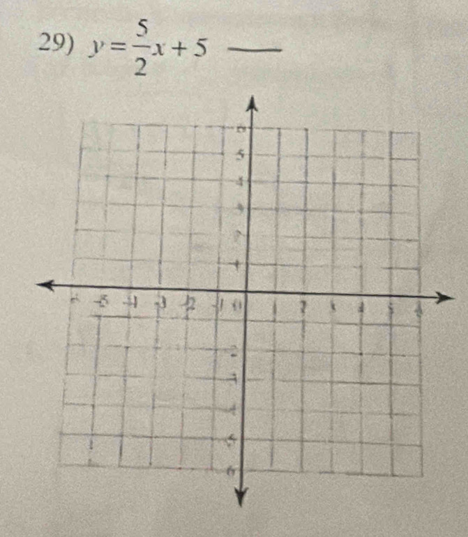 y= 5/2 x+5 _