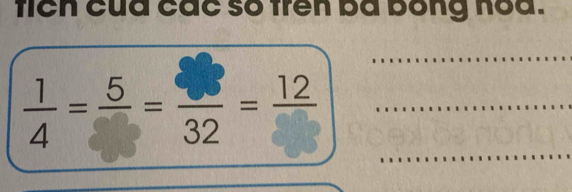 fich của các so frên ba bong noa.
 1/4 =frac 5=frac 32=frac 12 _ 
_ 
_