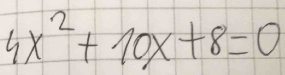 4x^2+10x+8=0