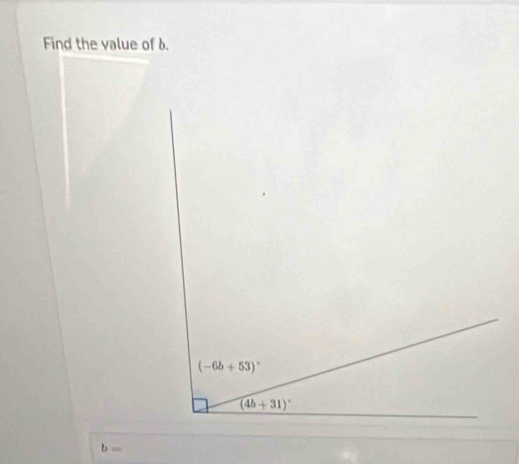 Find the value of d.
b=