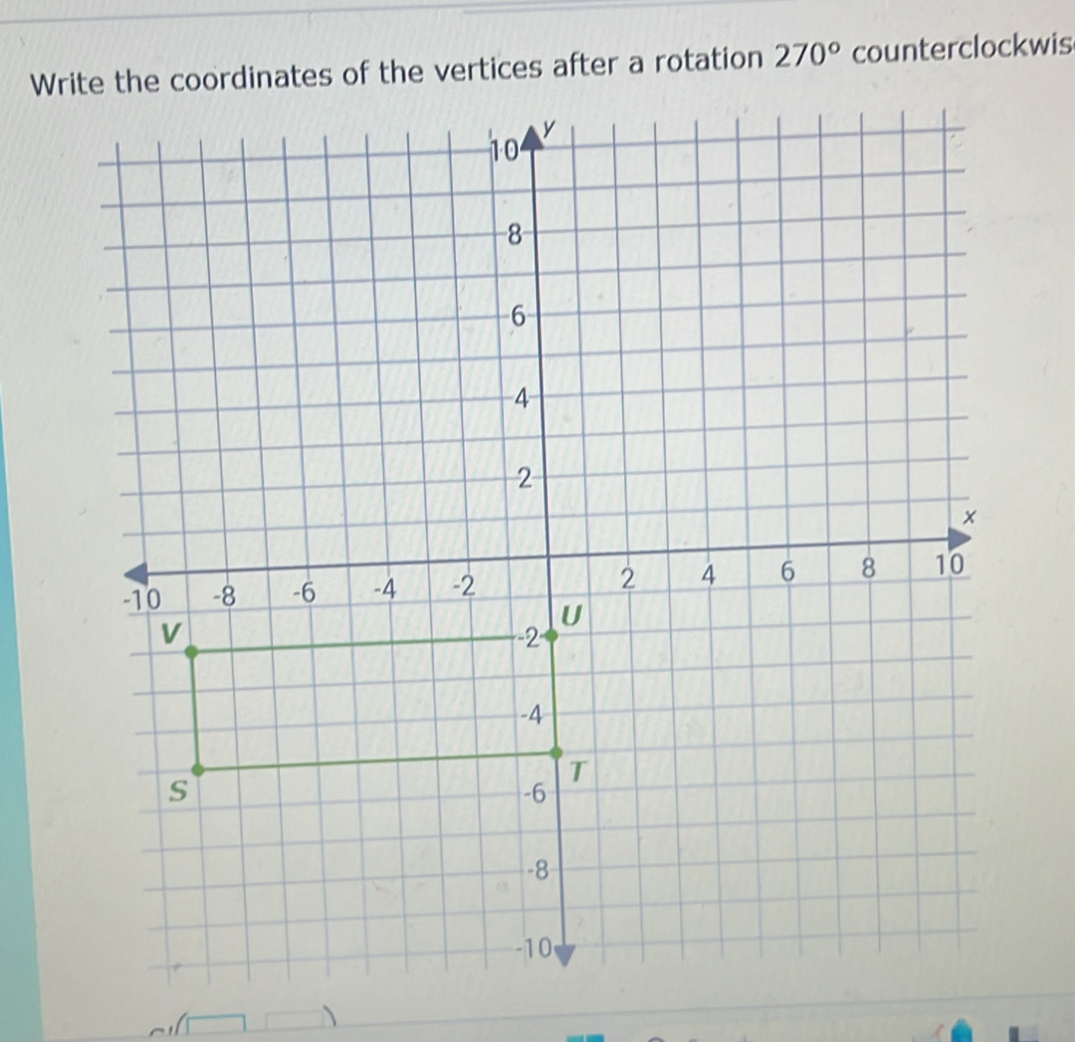 270° counterclockwis