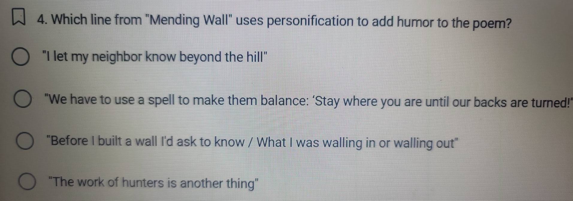 Solved: Which line from 