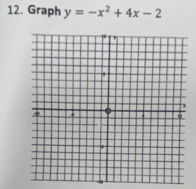 Graph y=-x^2+4x-2
1o