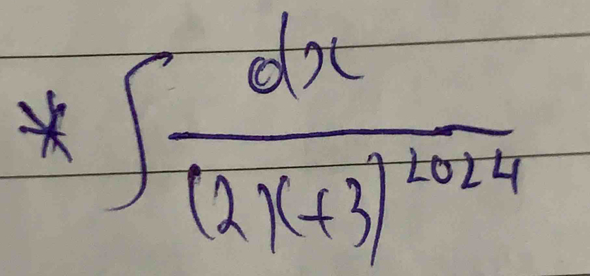 *∈t frac dx(2x+3)^2024