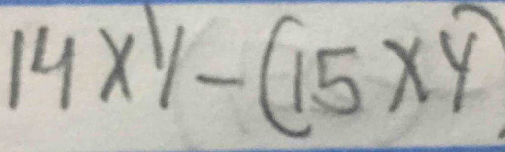 14x^(1/)-(15xy)