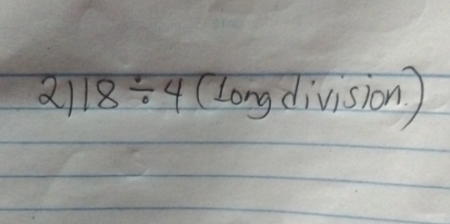 21 18/ 4 (long division )