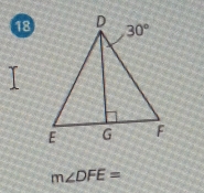 18
m∠ DFE=