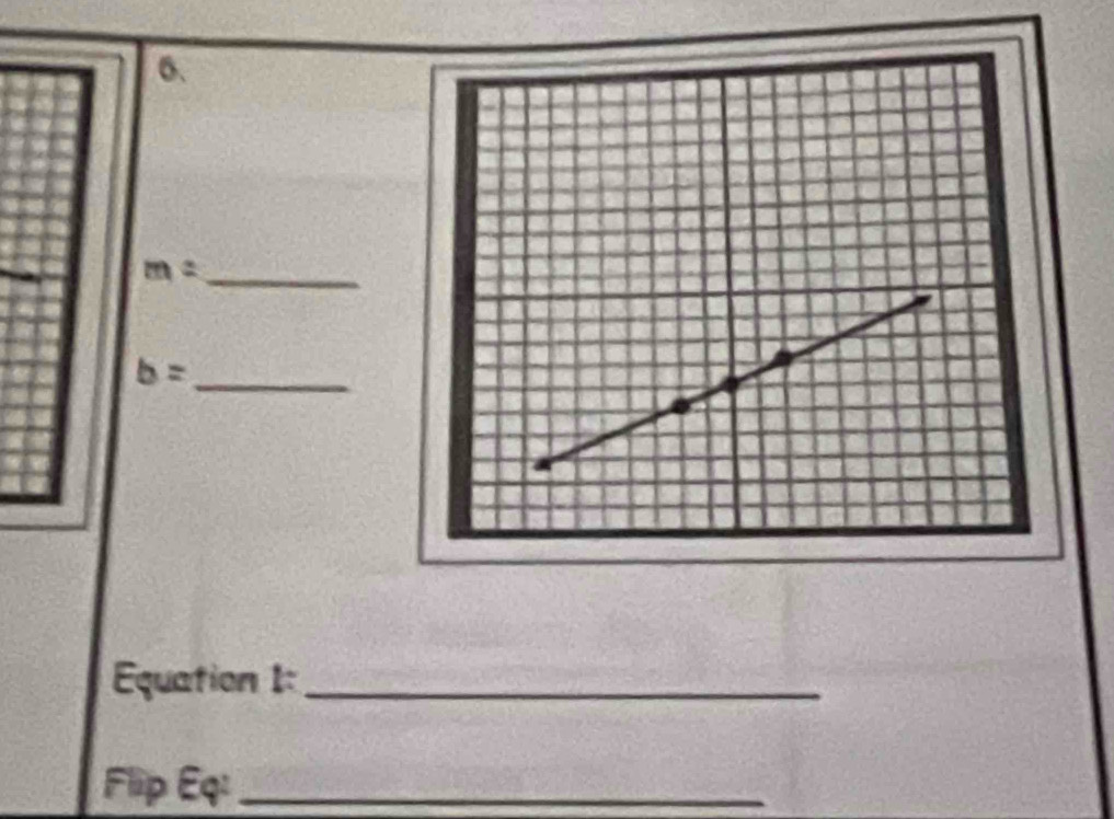 m= _ 
_ b=
Equation 1:_ 
Flip Eq:_