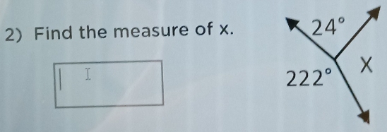 Find the measure of x.