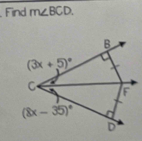 Find m∠ BCD.