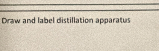 Draw and label distillation apparatus