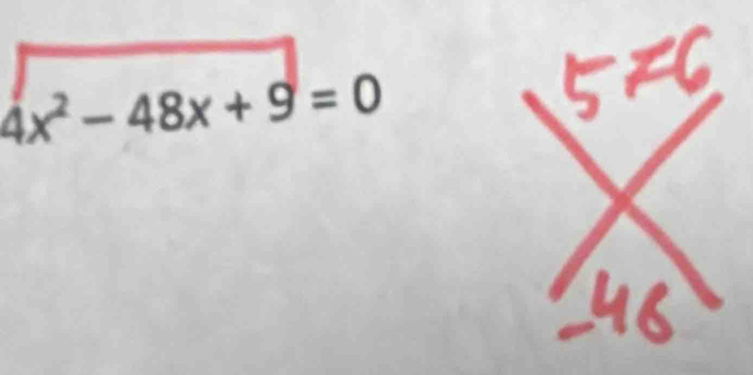 4x^2-48x+9=0