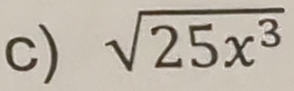 sqrt(25x^3)