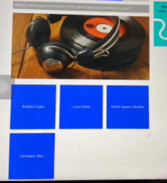 تم الحل:Which item was invented in the same slecade as disco music? ith ...
