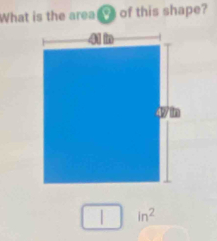 What is the area e of this shape?
in^2