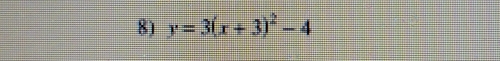 y=3(x+3)^2-4