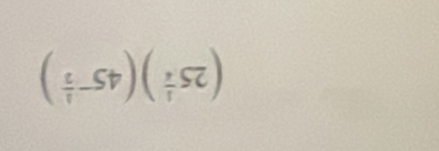 (25^(frac 1)4)(45^(-frac 1)2)