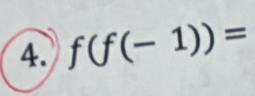 f(f(-1))=