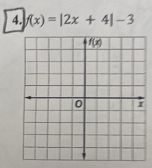 f(x)=|2x+4|-3