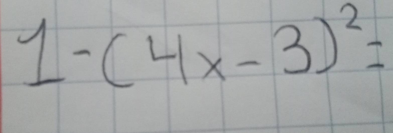 1-(4x-3)^2=