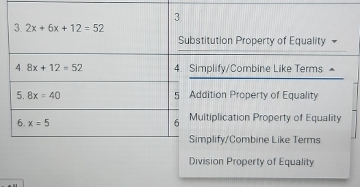 Division Property of Equality