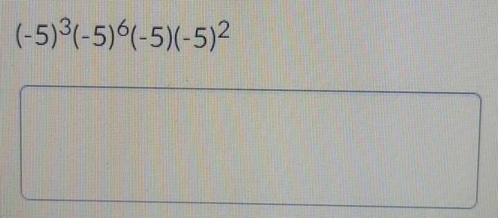 (-5)^3(-5)^6(-5)(-5)^2