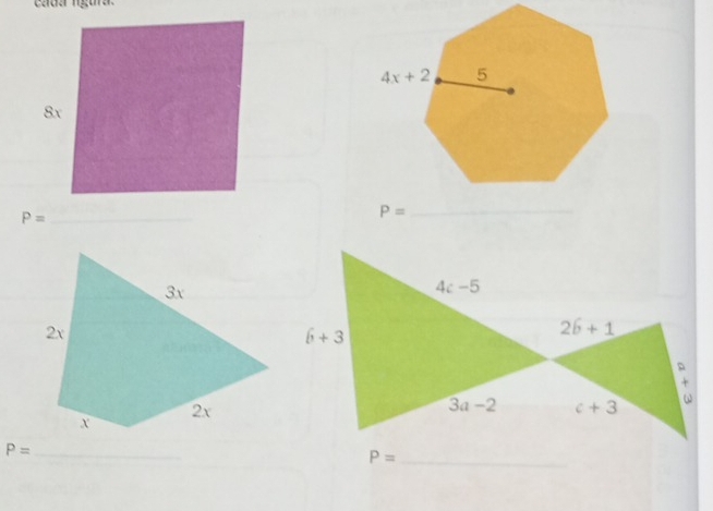 cada ngura.
8x
P= _
_ P=
_ P=