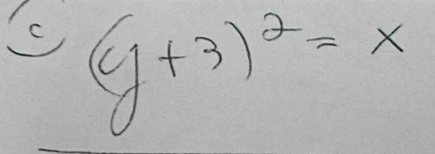 (y+3)^2=x