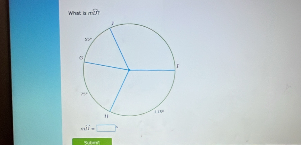 What is mwidehat IJ ,
mwidehat IJ=□°
Submit