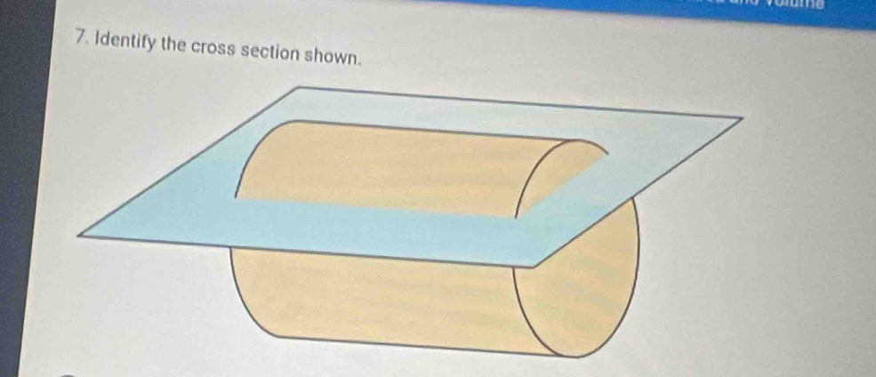 Identify the cross section shown.