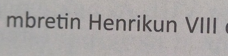 mbretin Henrikun VIII